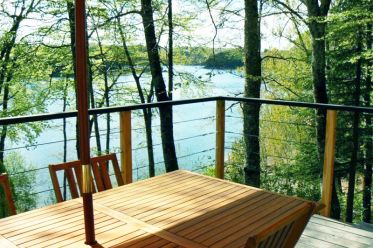 Gîte de Lestrade - Lac de St Etienne Cantalès - Terrasse 